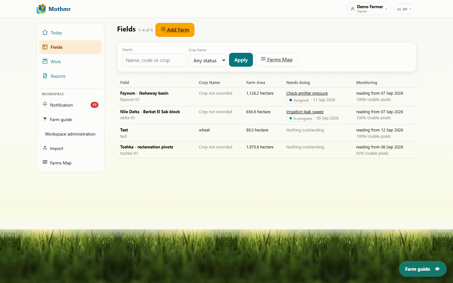 Find your field